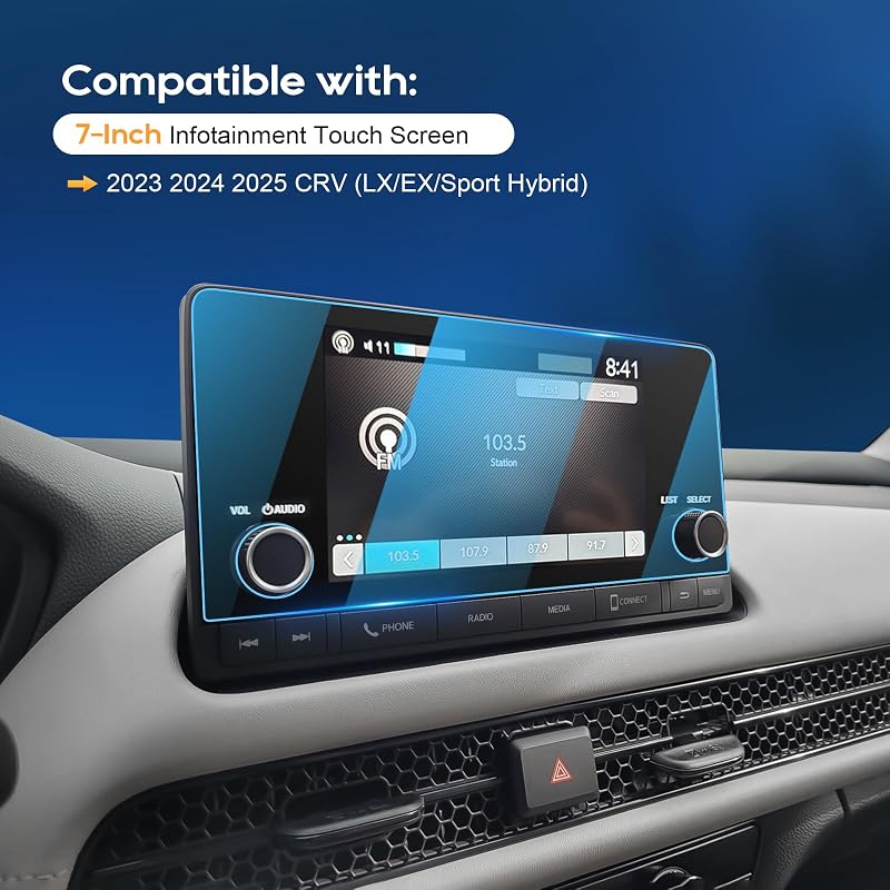 Protector pantalla CRV 2023-25 7" vidrio templado 9H