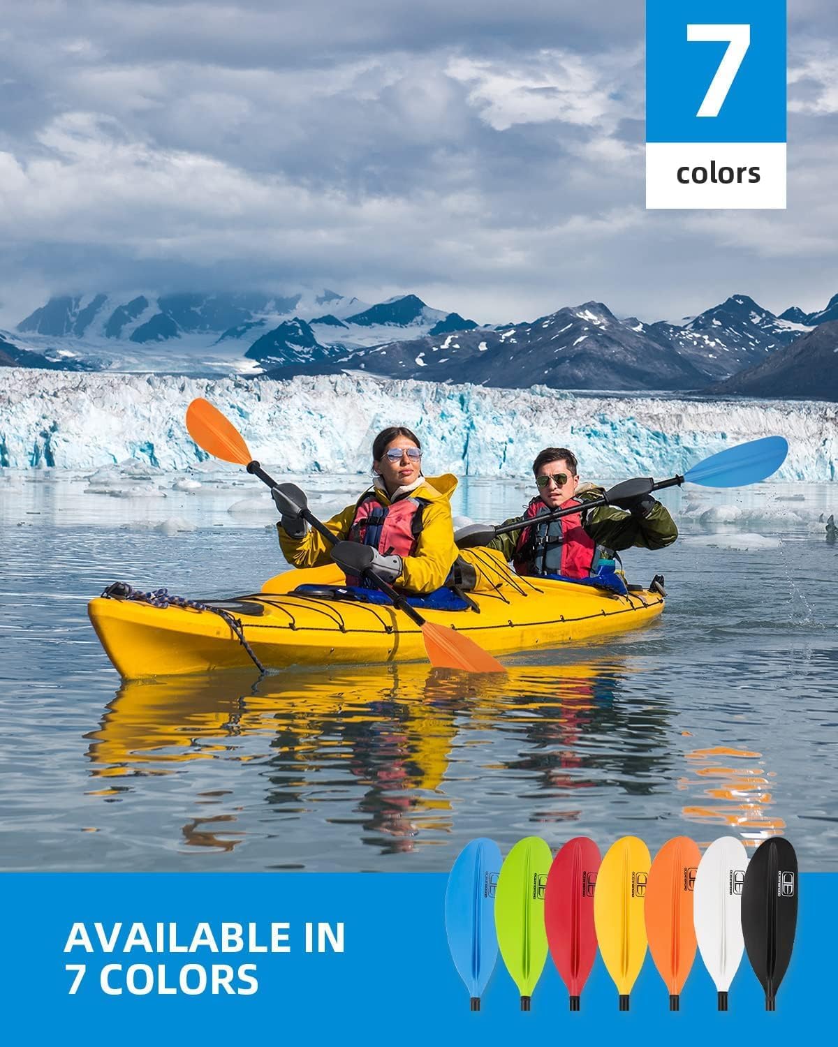 Remo Kayak Fibra Carbono 90.5pulg 86pulg Adultos