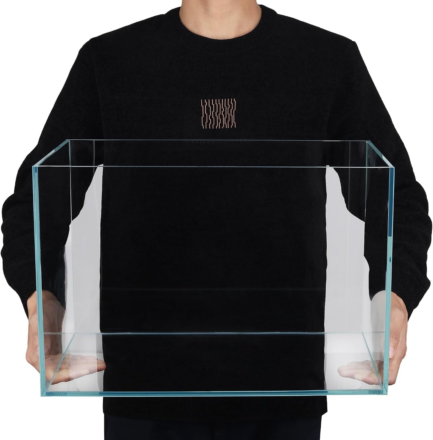 Acuario cúbico vidrio ultra transparente 9.6gal 45x27x30cm