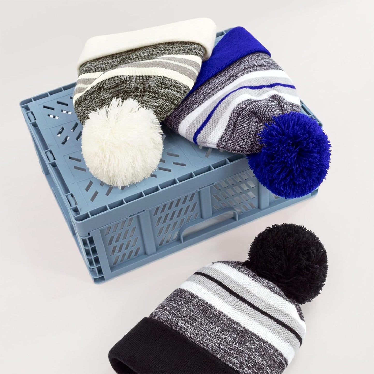 Gorro de invierno acrílico para hombre y mujer con borde