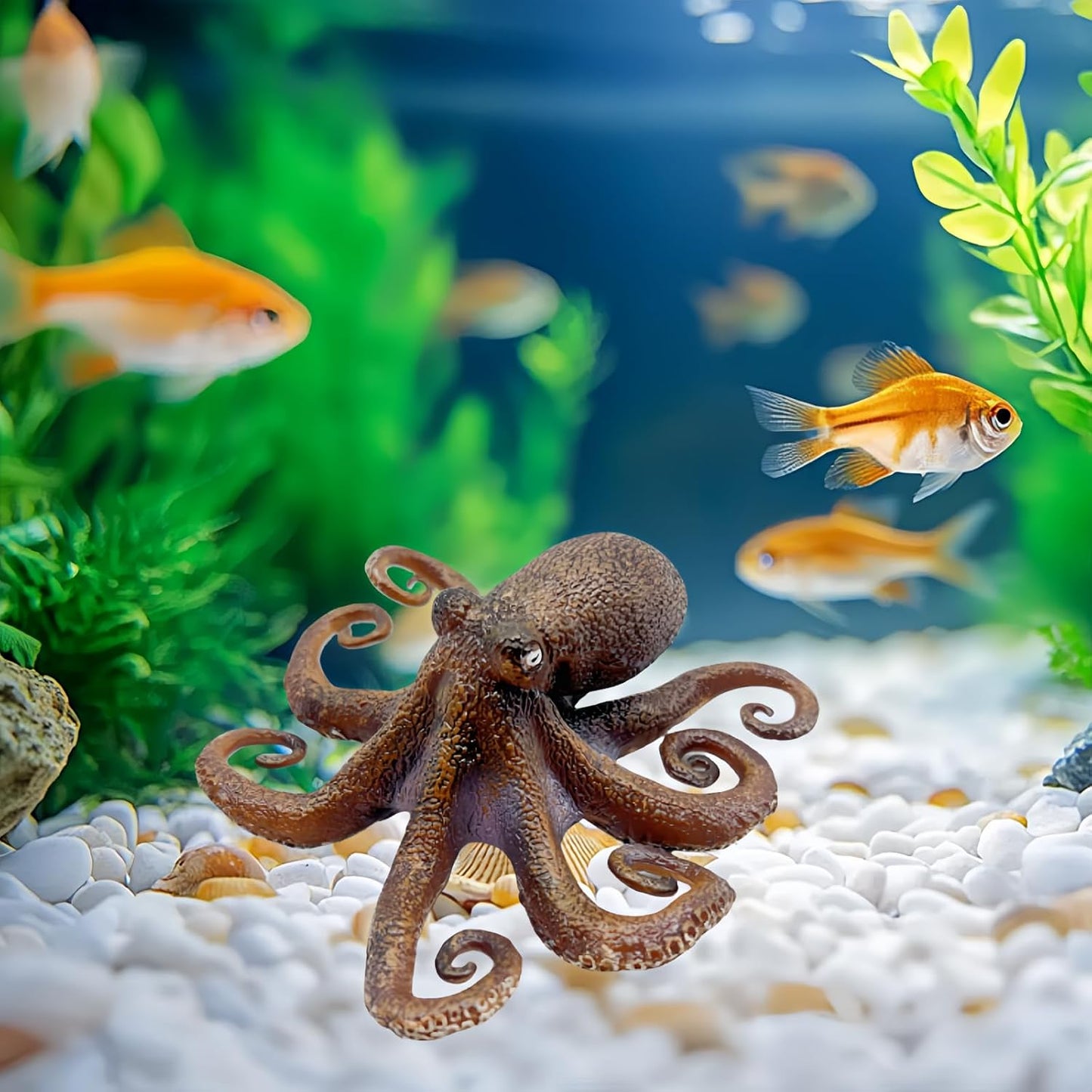 Decoración acuario pulpo Kraken estatua mesa escritorio