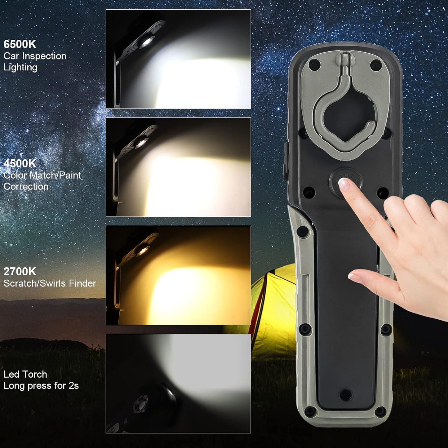 Lámpara LED pintura con imán 2700-6500k 93 CRI