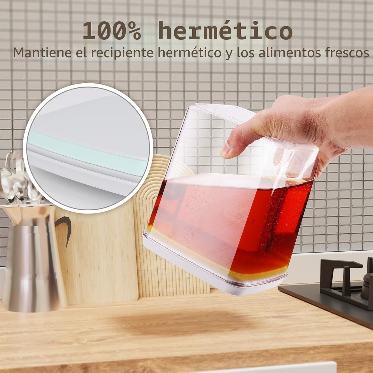 Set 2 Contenedores Alimentos Herméticos Sin BPA
