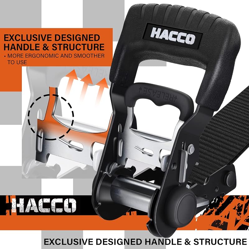 Correas trinquete 16x1.6" resistencia 5280lb mango acolchado