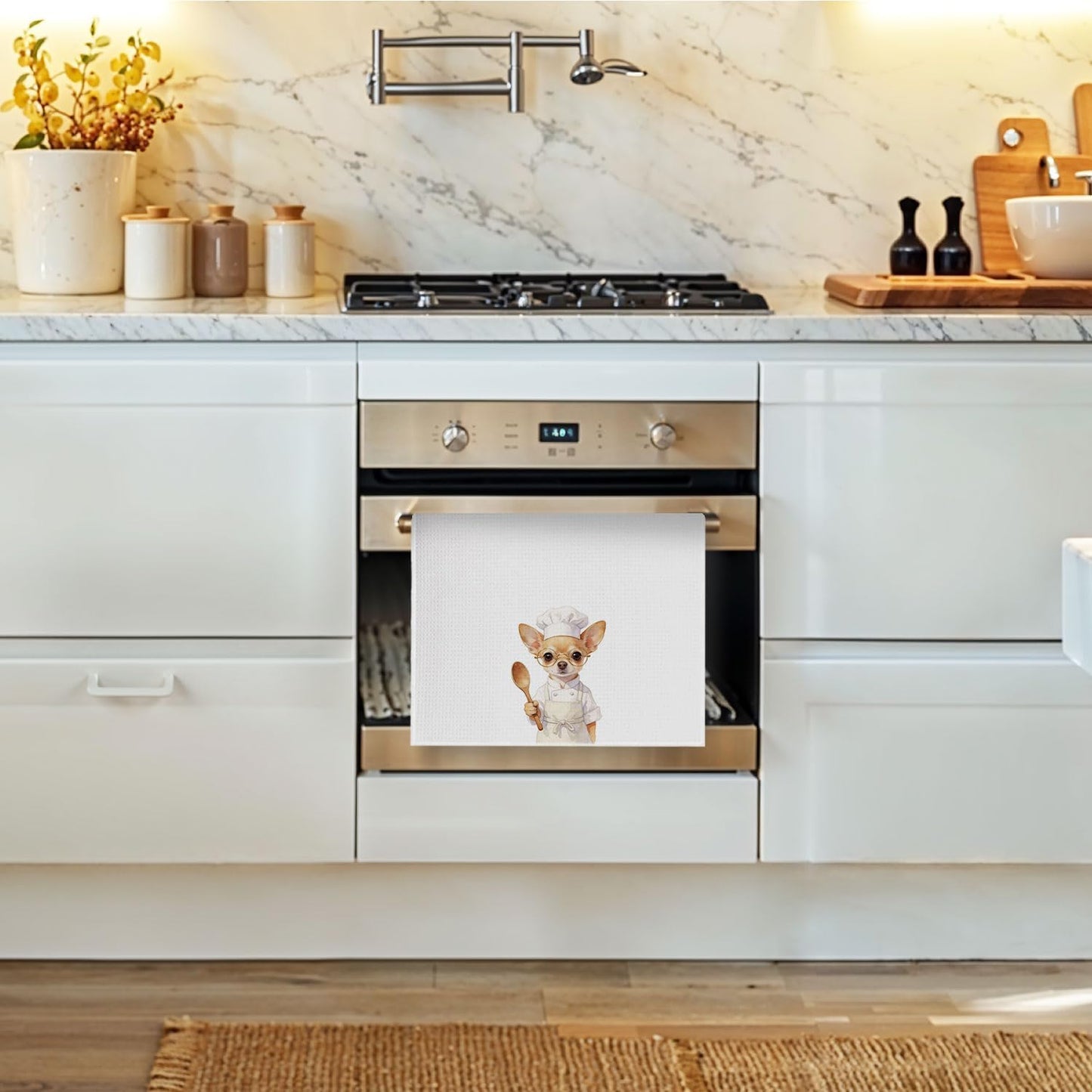 Toallas cocina Chihuahua decorativas 16x24pulg
