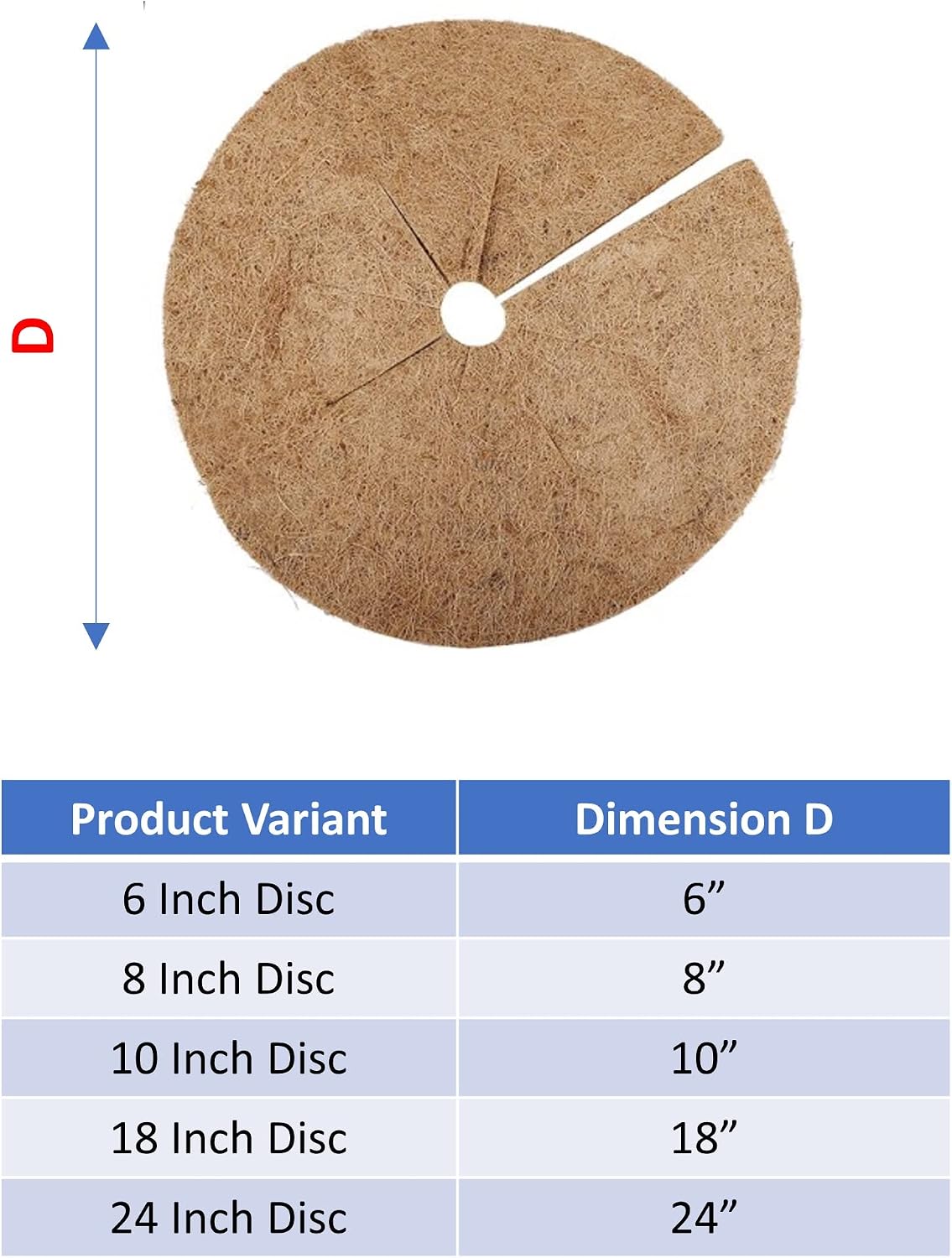 Alfombrillas fibra coco 24pulg pack 3 discos proteccion
