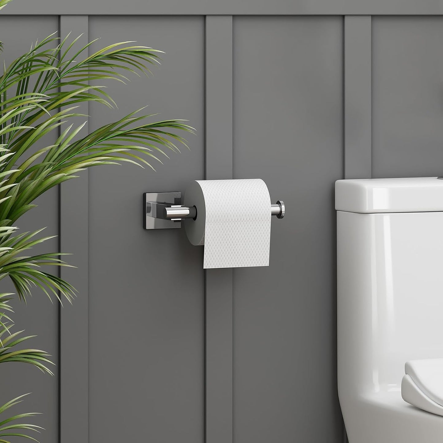 Soporte papel higiénico acero inox SUS304 cromado