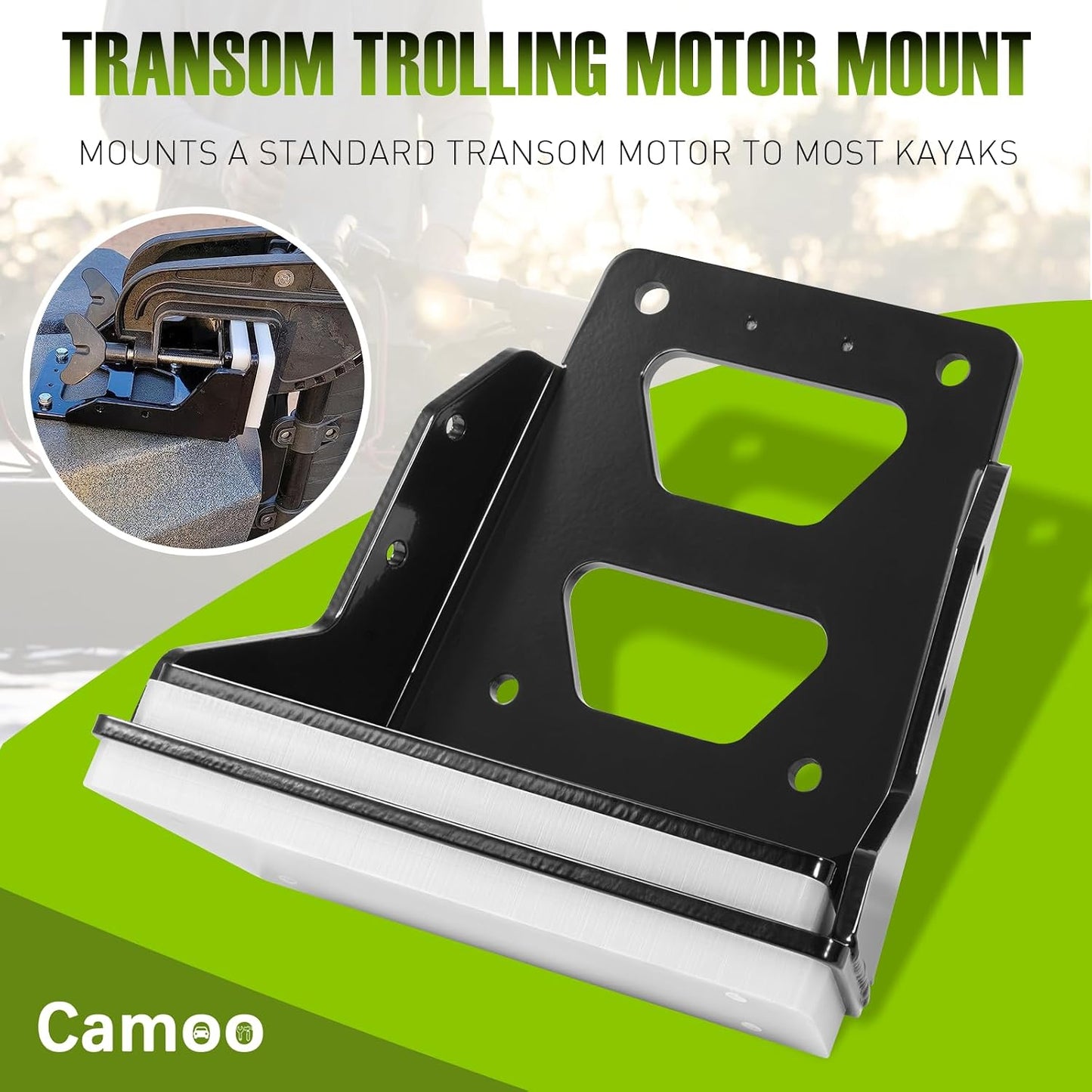Soporte motor arrastre kayak aluminio 0.236pulg 3 HP