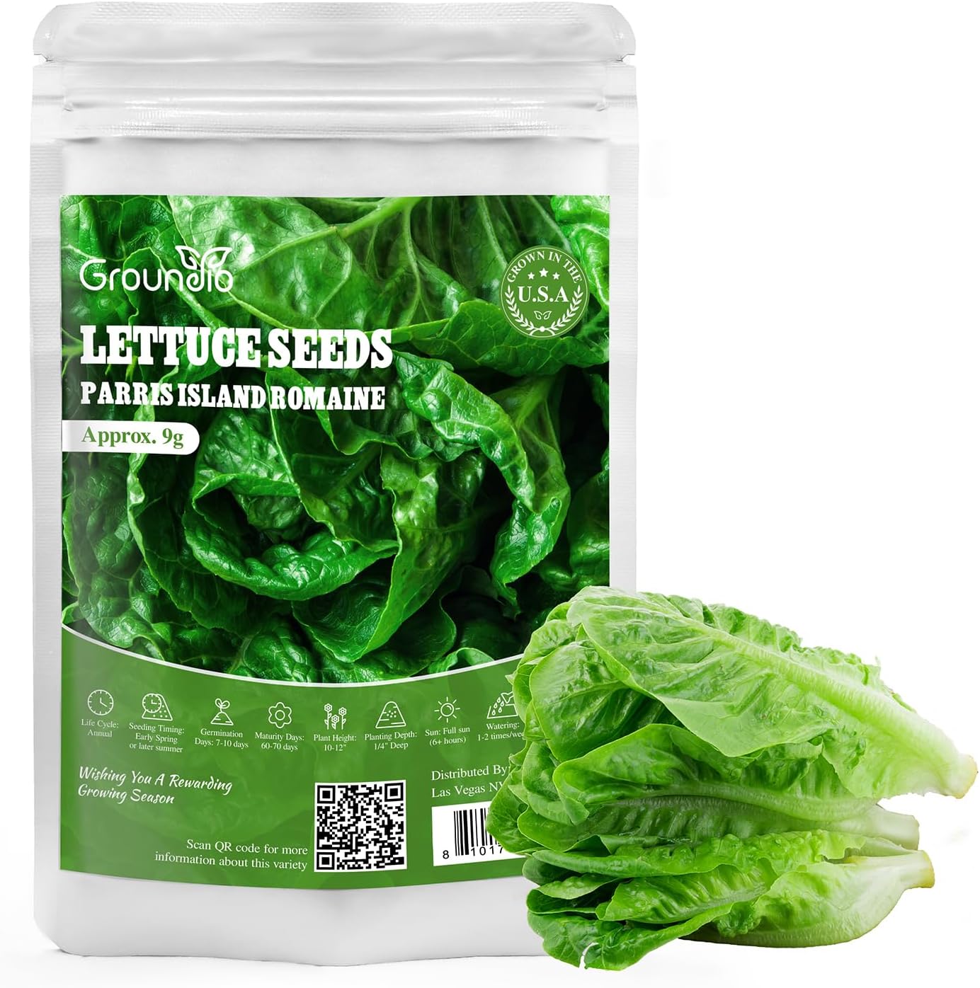 Semillas lechuga Romaine Parris Island hidropónicos 7000 semillas