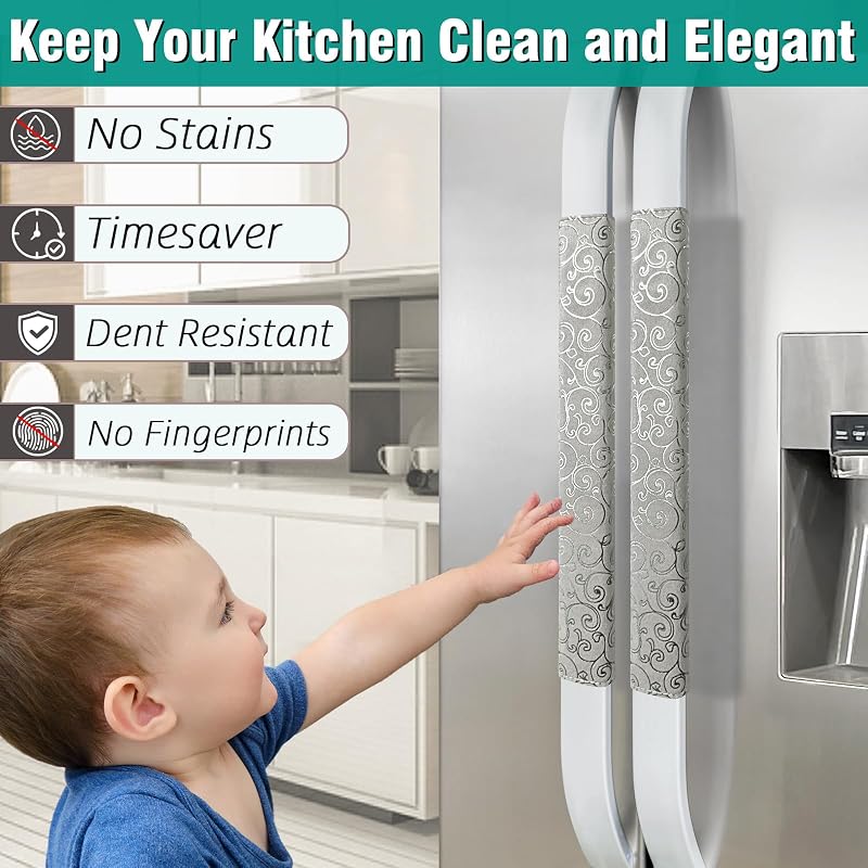 Fundas antideslizantes para manijas de refrigerador set 6
