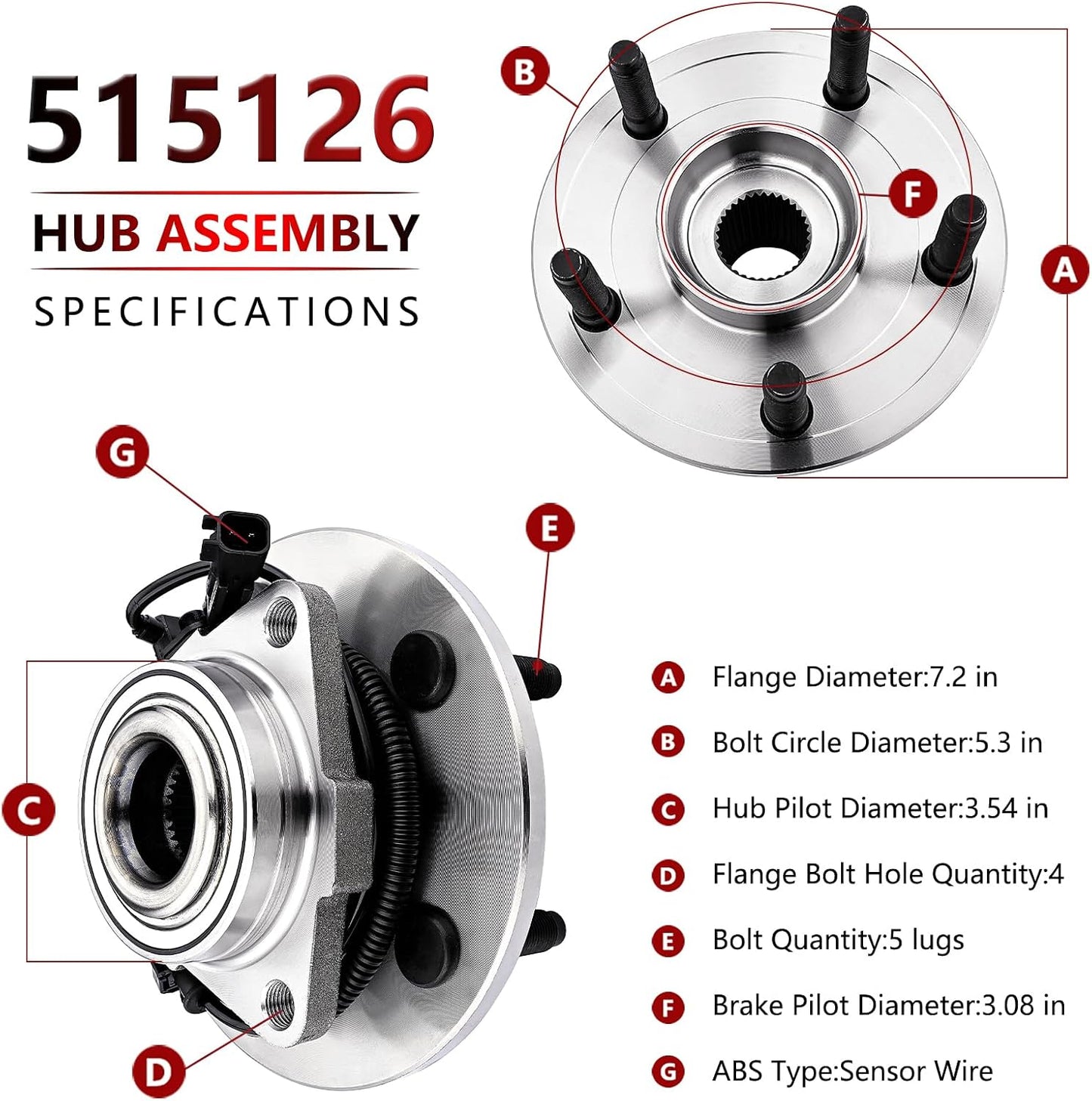 Kit rodamiento rueda delantera Dodge Ram 1500 2011 con ABS