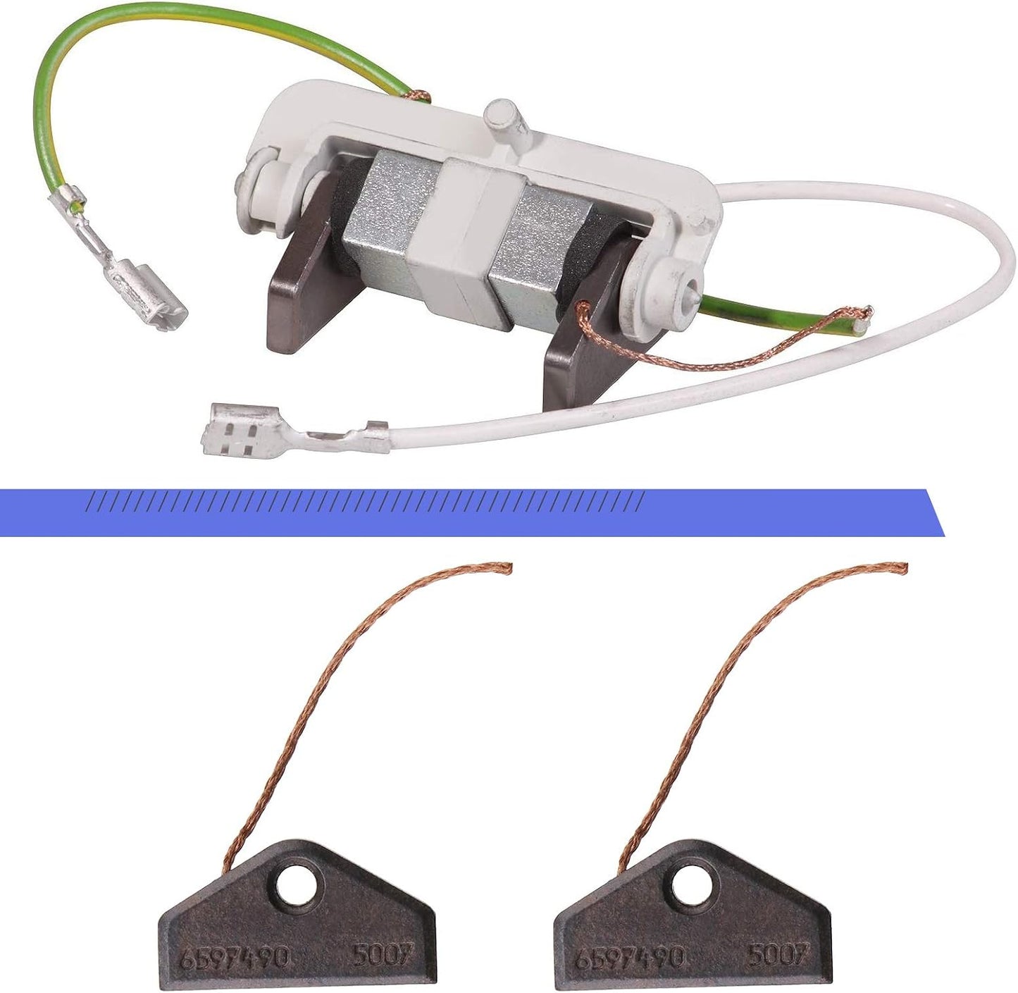 Cepillo motor carbón secadora Miele comp 1.181x0.630x0.157pulg