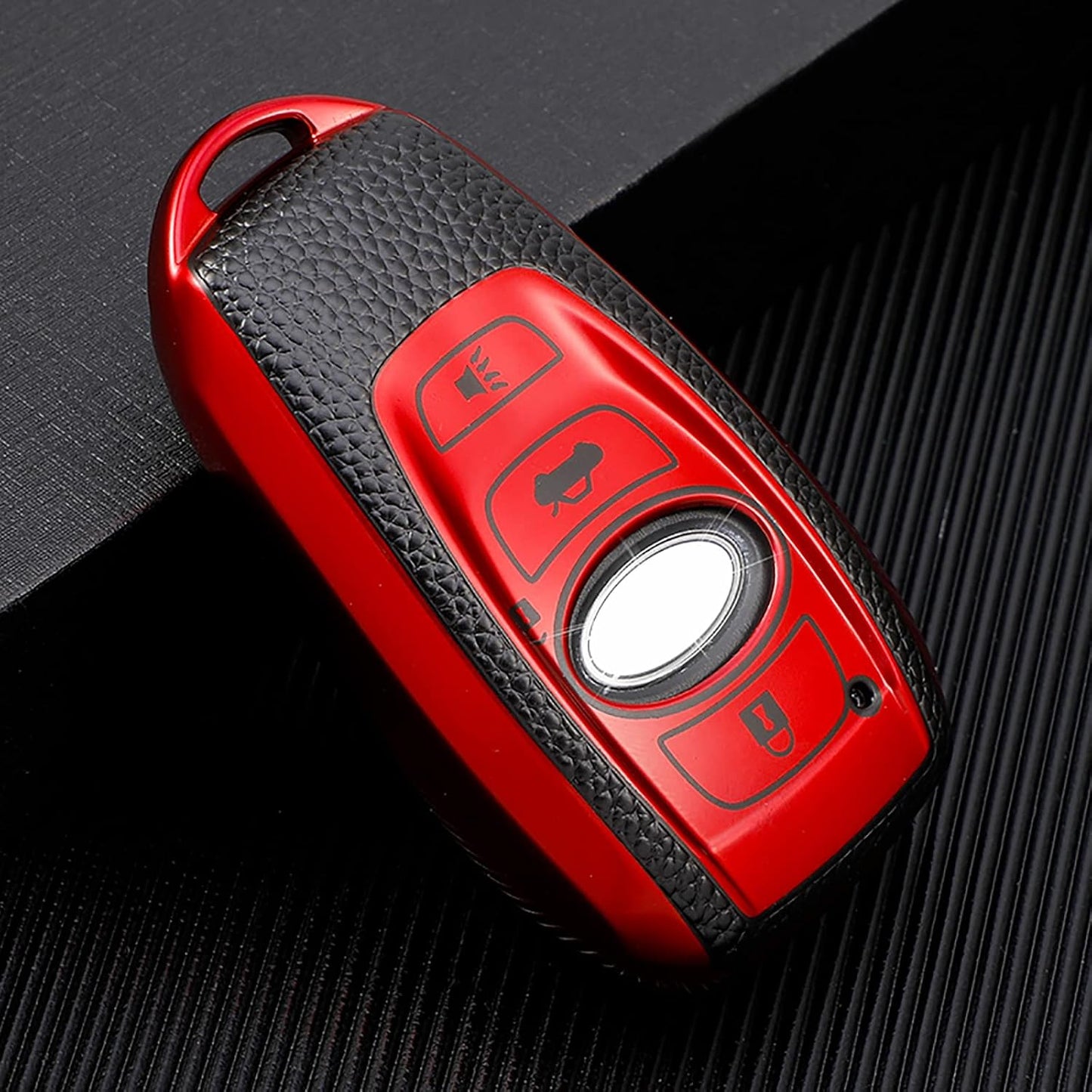Funda llavero Subaru TPU suave 360 grados color rojo