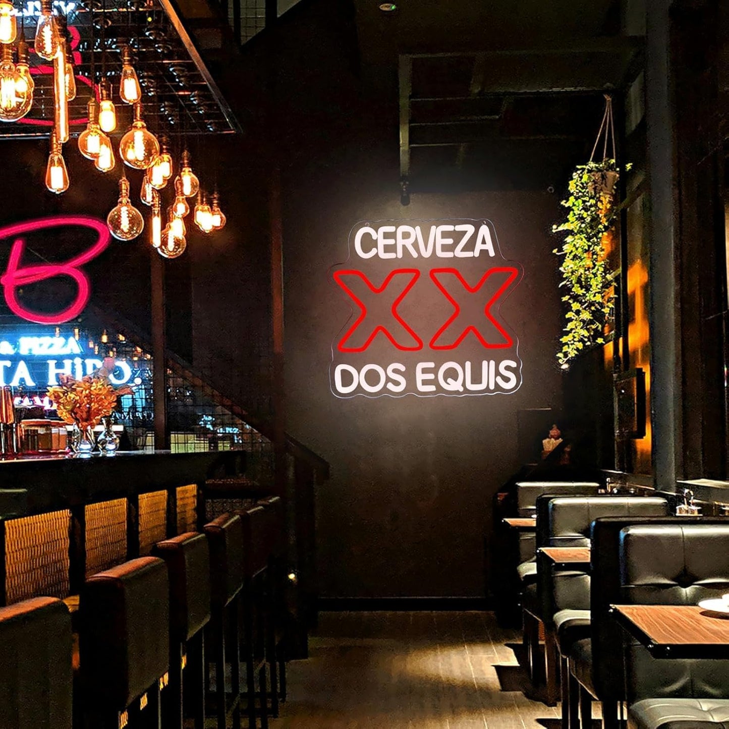 Letrero Neón Beers Decoración Retro para Bar Pub Hogar