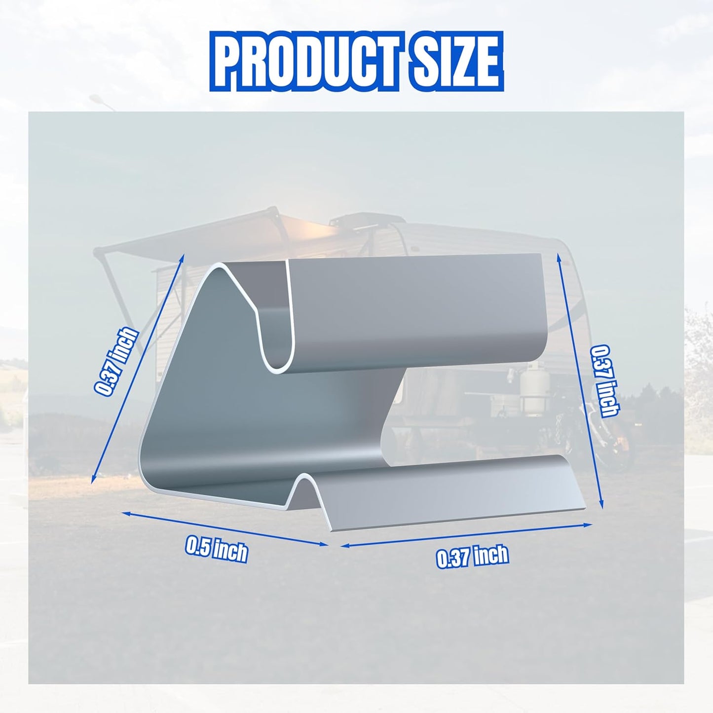 Clips acero inox para ventanas RV puerta garage 10 Uds