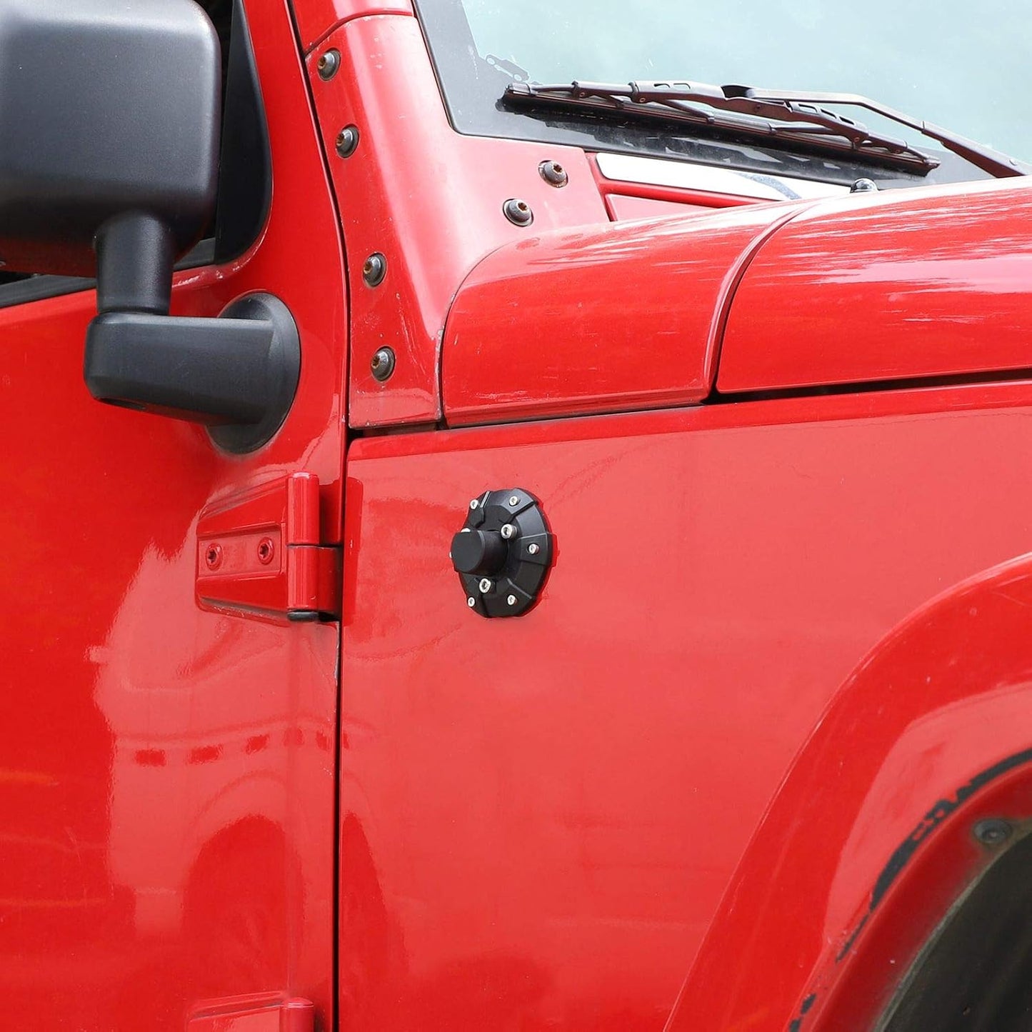 Cubierta base antena Jeep Wrangler 07-25 ABS negro