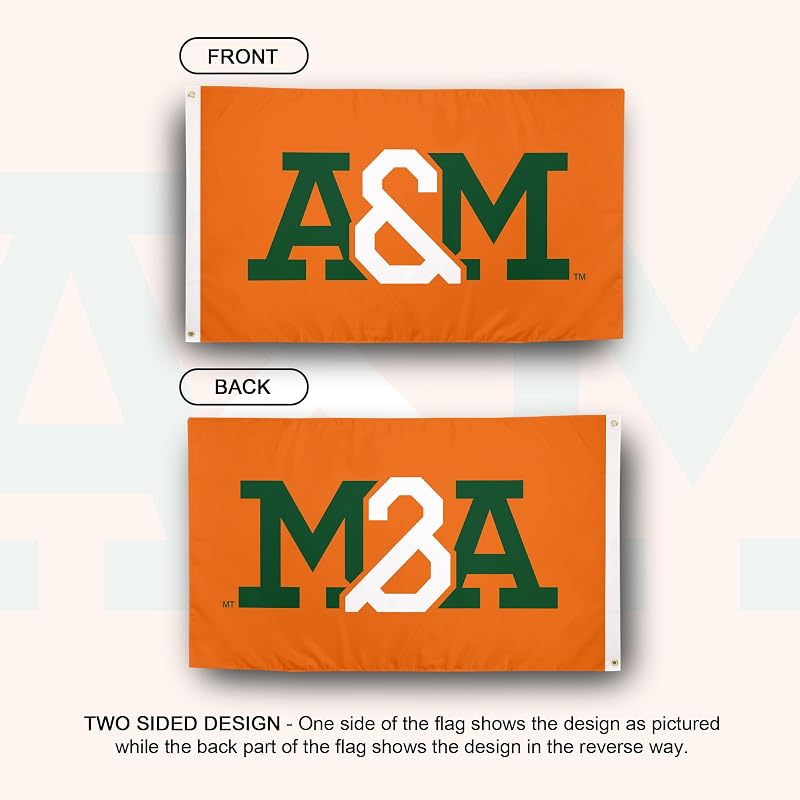 Bandera FAMU Rattlers 3x5ft 100% poliéster