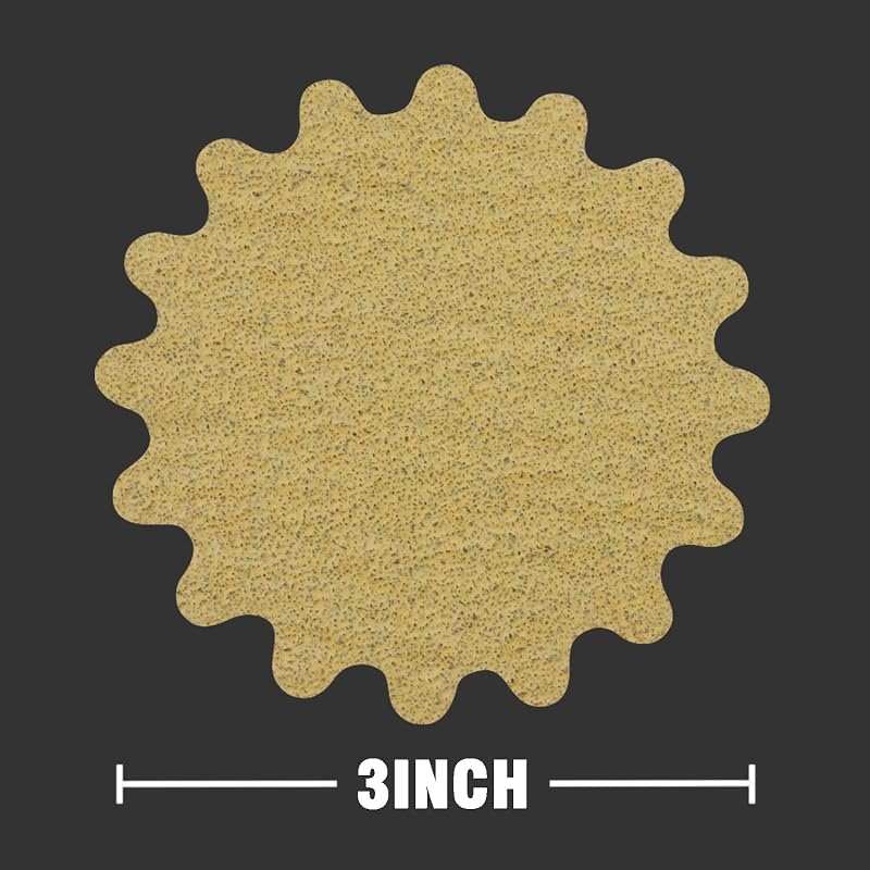 Discos lijado gancho bucle 3pulg 60-600 con placa 1/4pulg