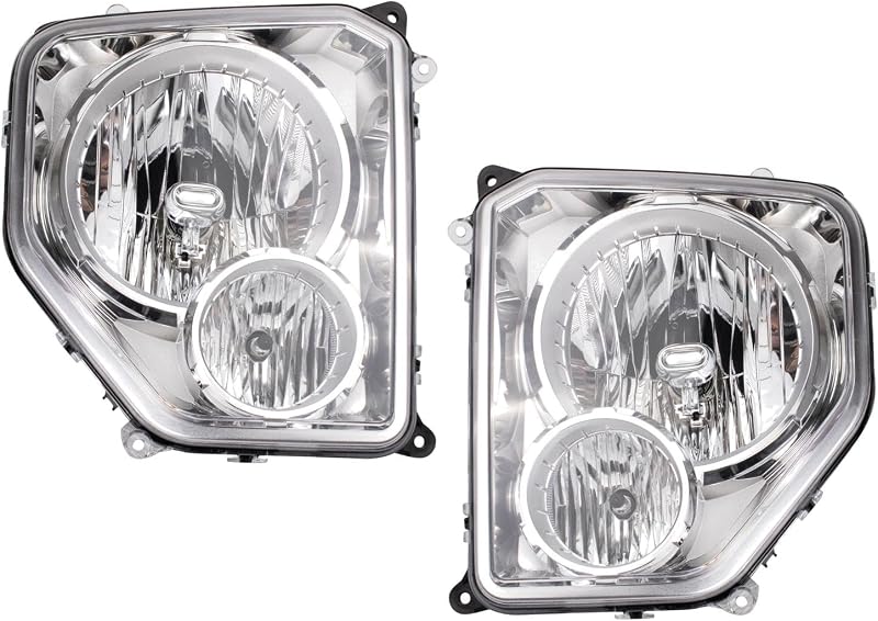 Set faros delanteros Jeep Liberty 08-12 con luces antiniebla