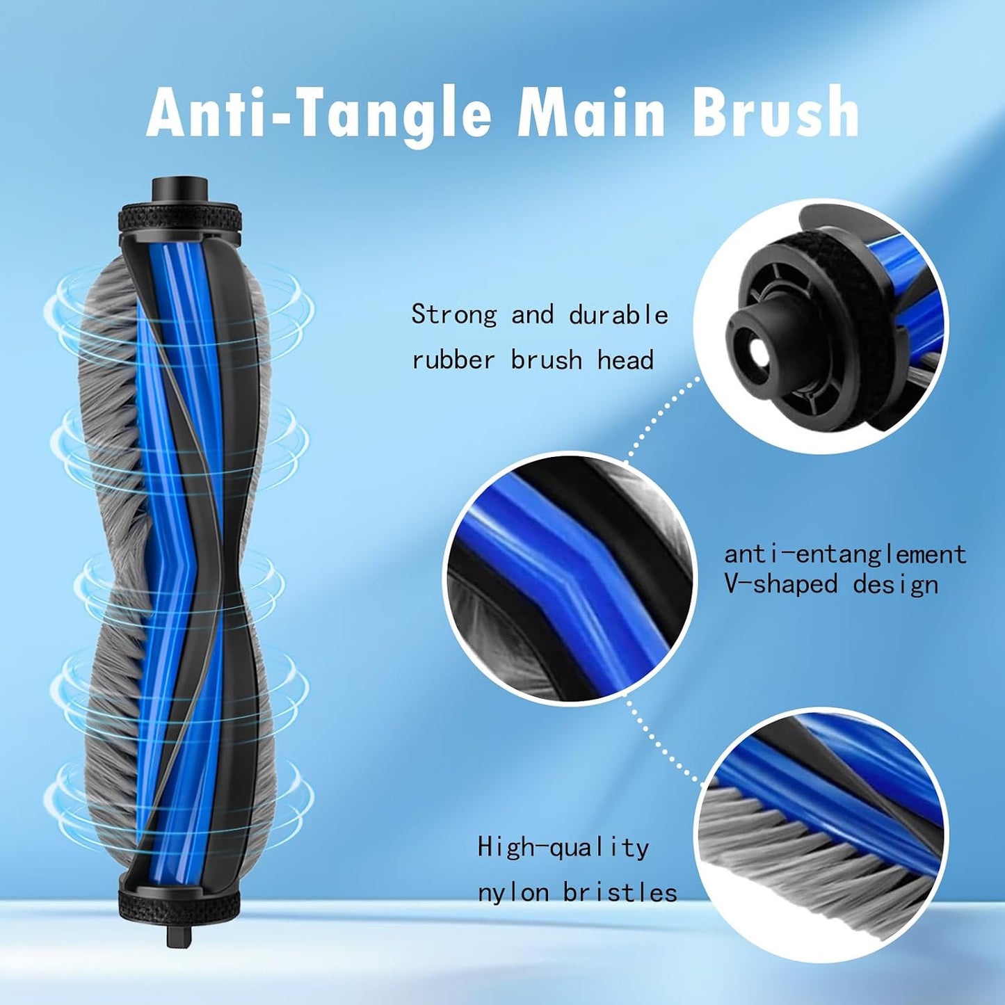 Kit repuesto Deebot X8 PRO cepillo fregona filtros HAPE