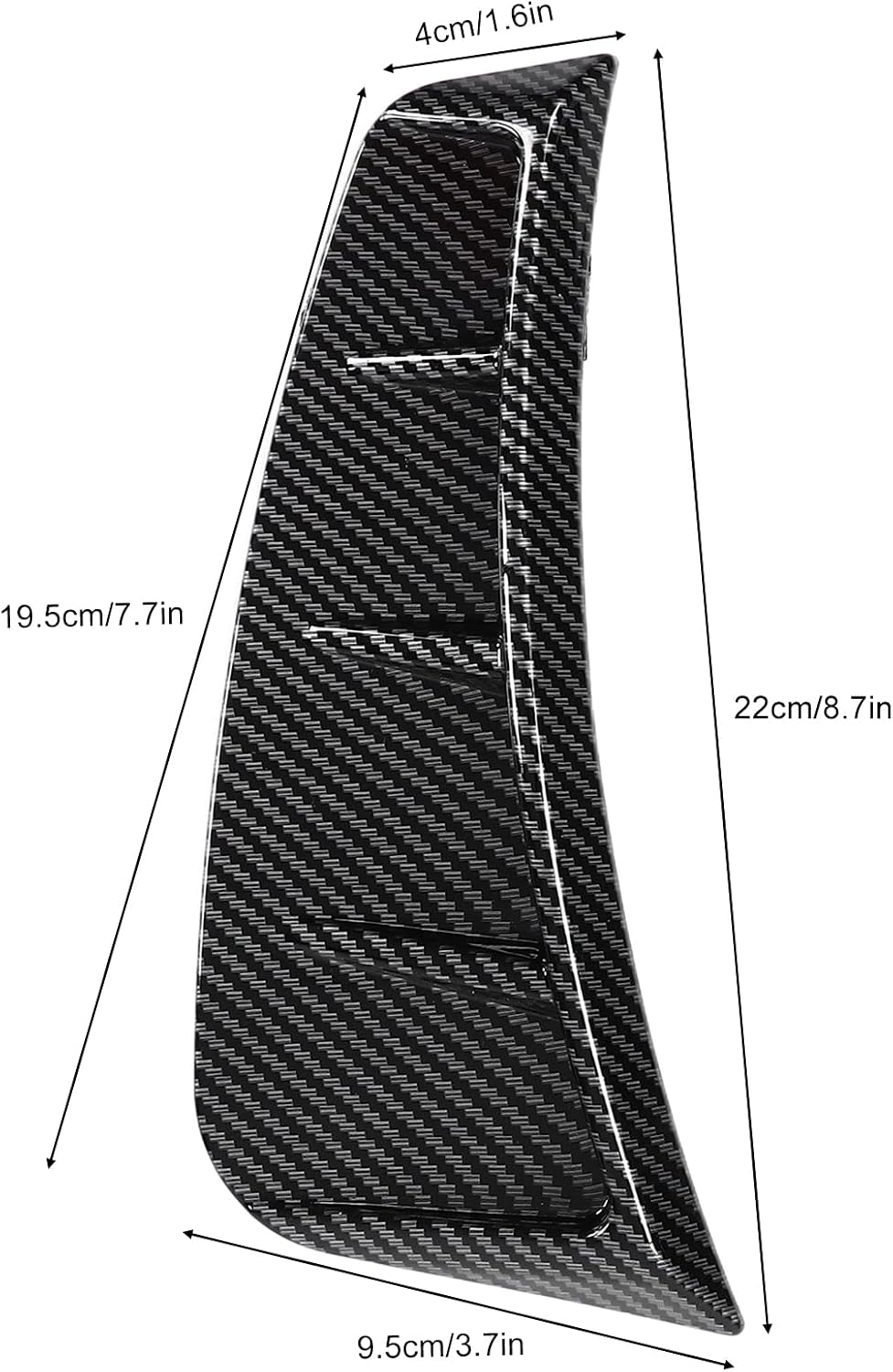 Recorte ventilación lateral parachoques fibra carbono auto