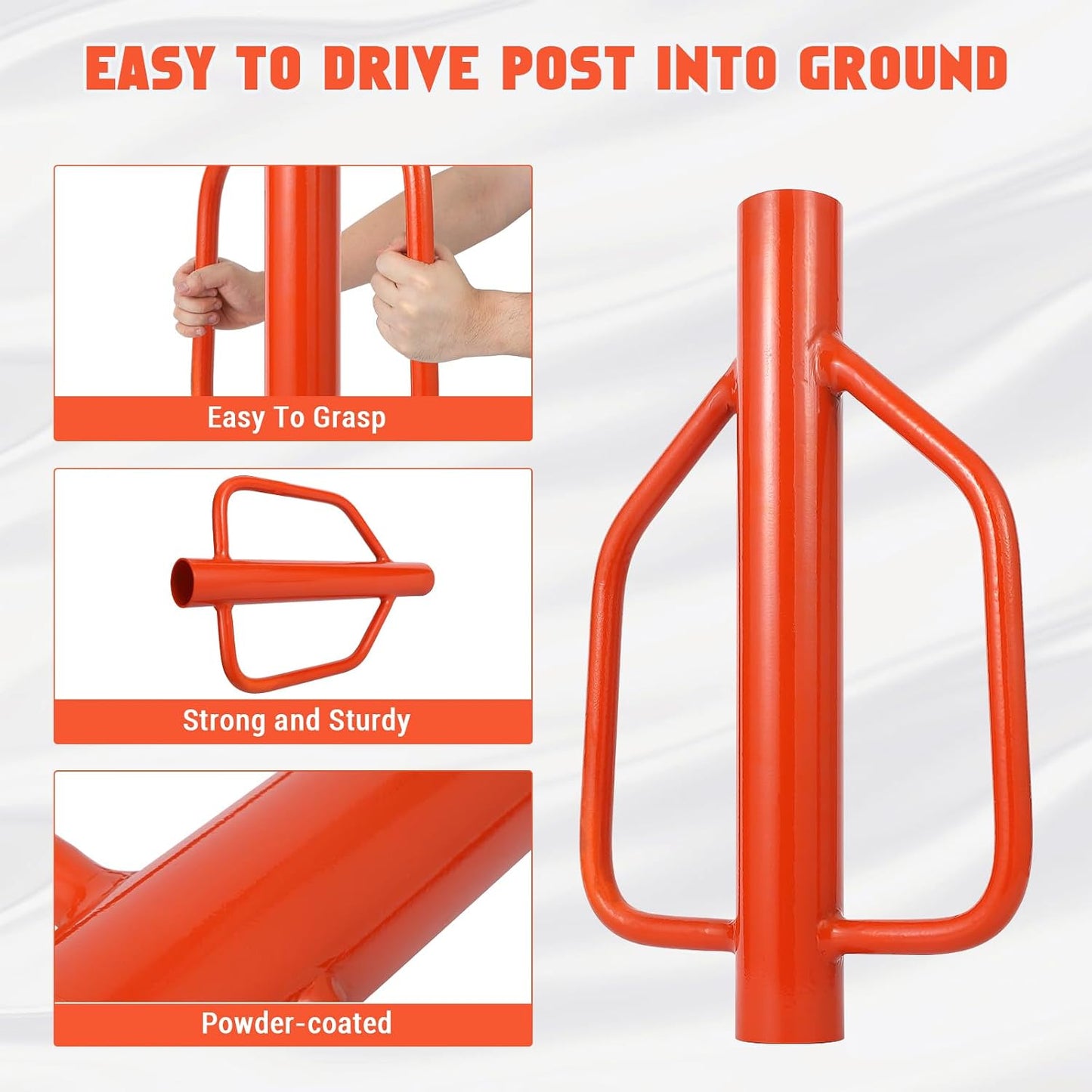 Poste metal para poste en T 18lb mango resistente valla