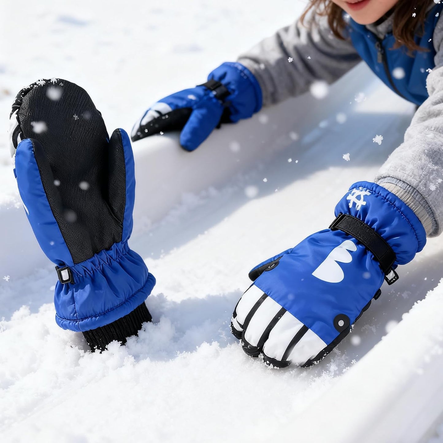 Guantes esquí niños 4-8 años para exteriores