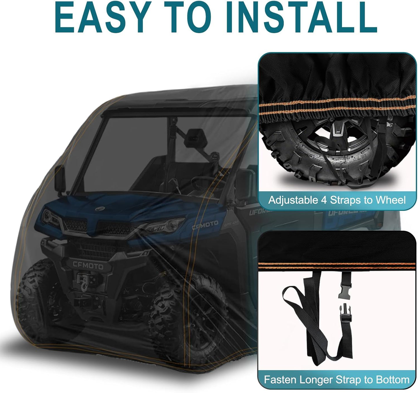 Cubierta UTV CFMOTO Uforce ZforceU6 U10 Z10 Impermeable