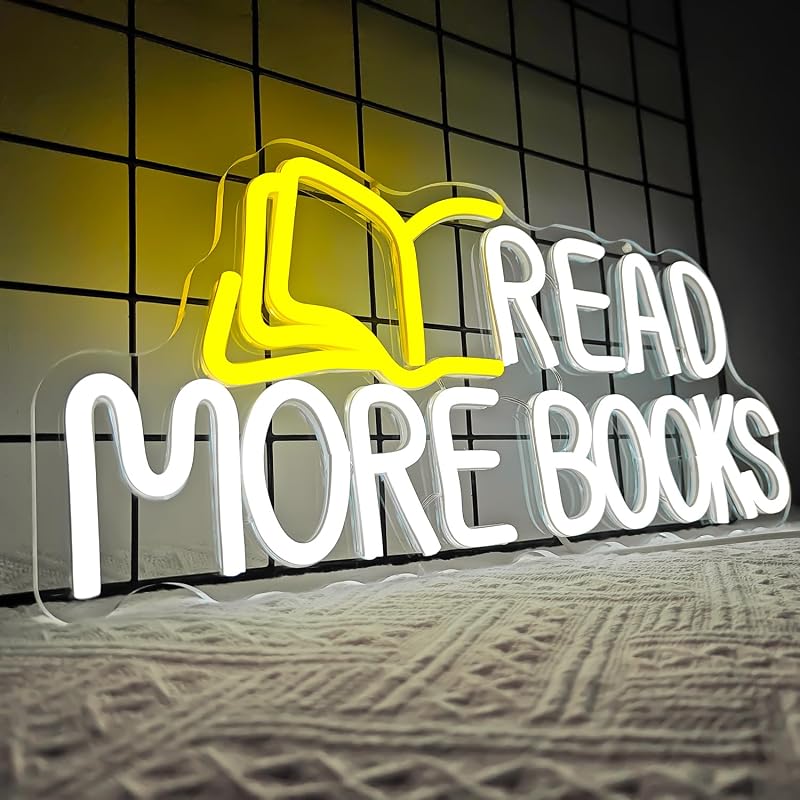 Señal neón LED regulable para aula dormitorio librería