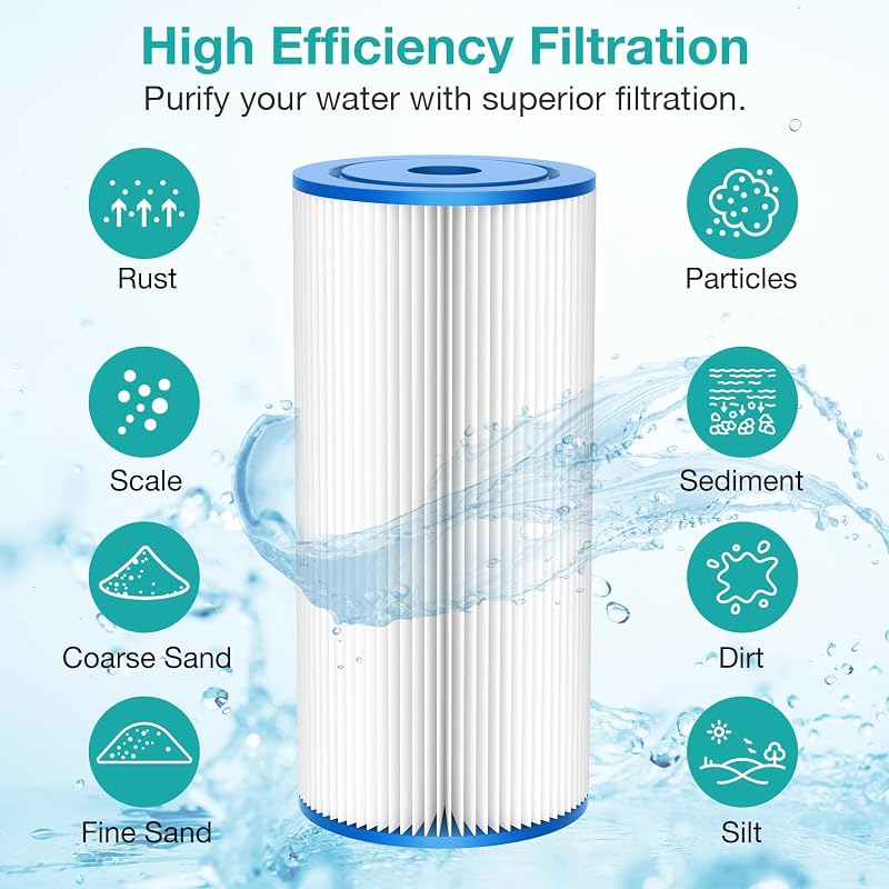 Filtro agua sedimento 10x4.5" 5micrones para casa
