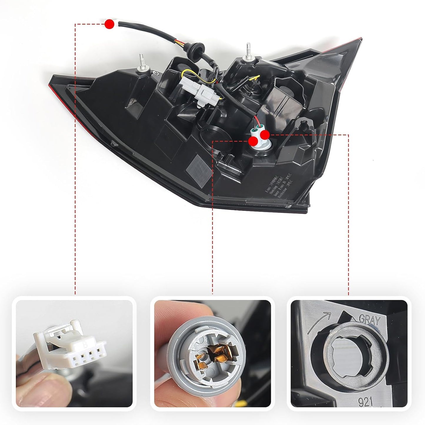 Luz trasera LED izquierda para Nissan Rogue 21-24