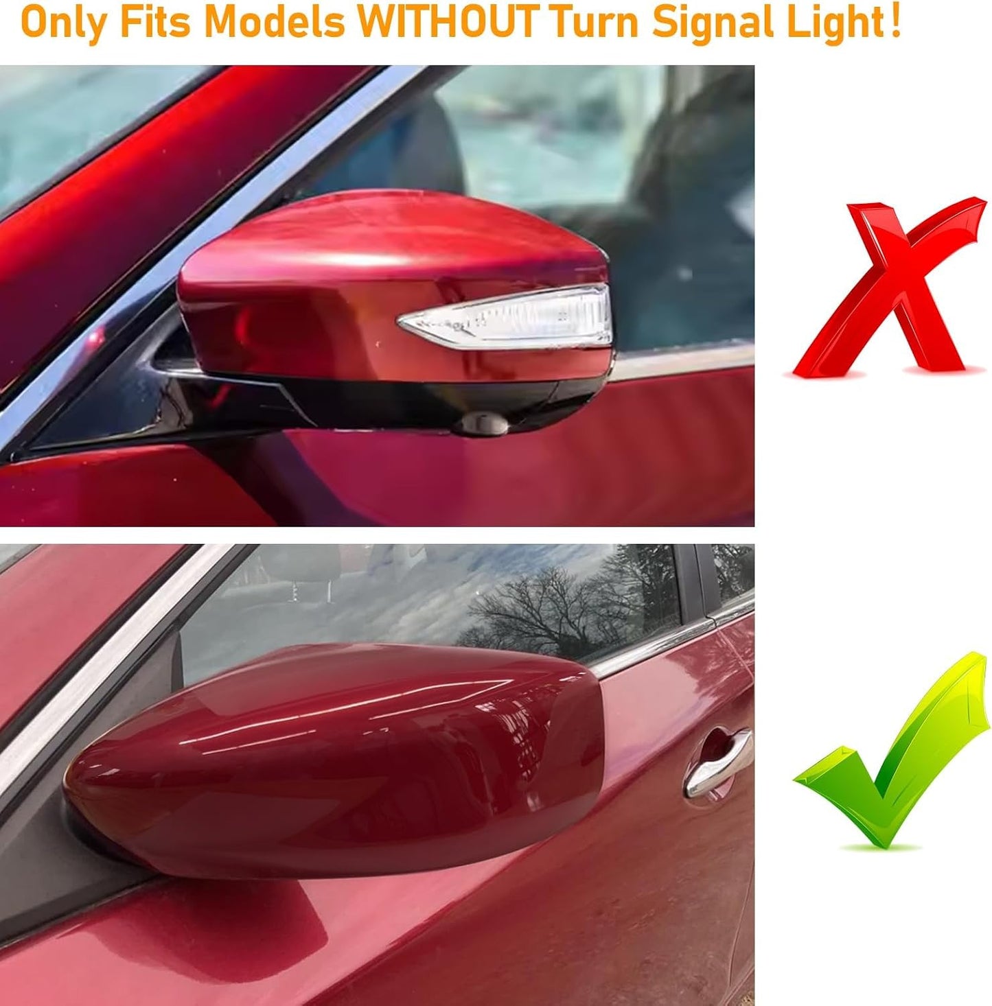 Tapón espejo rojo sin luz giro izquierdo Nissan Altima