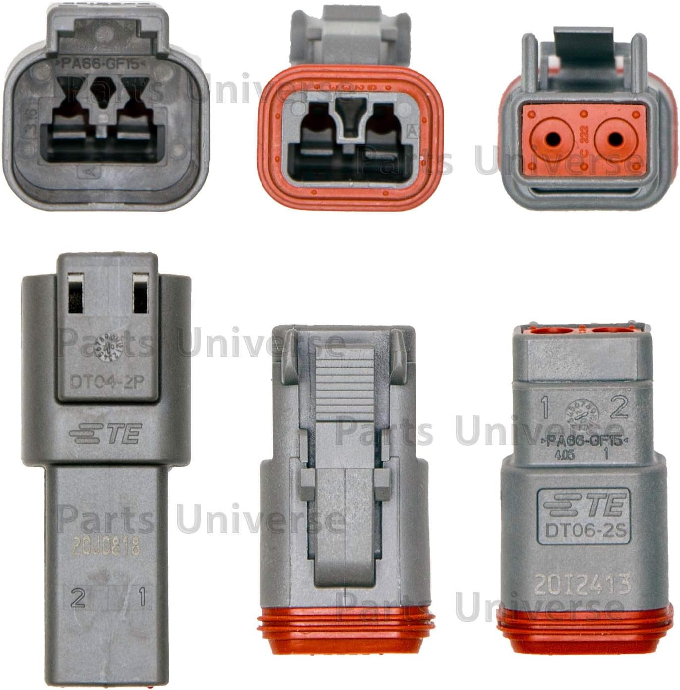 Kit coleta 2 pines cable GPT cobre puro 14 AWG