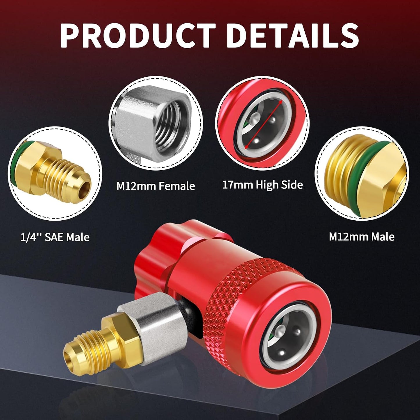 Adaptador R1234yf para recarga refrigerante coche