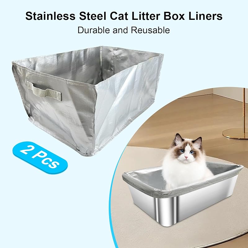 2 Forros Reutilizables para Cajas Arena 6-8pulg Acero Inox