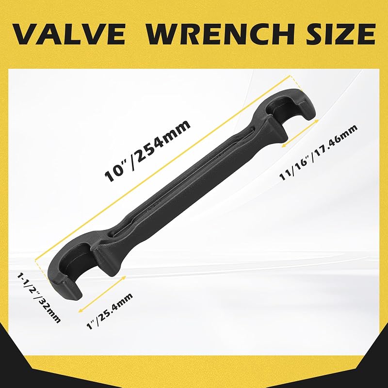 Llave rueda válvula doble 10" acero fundido 1 y 11/16"