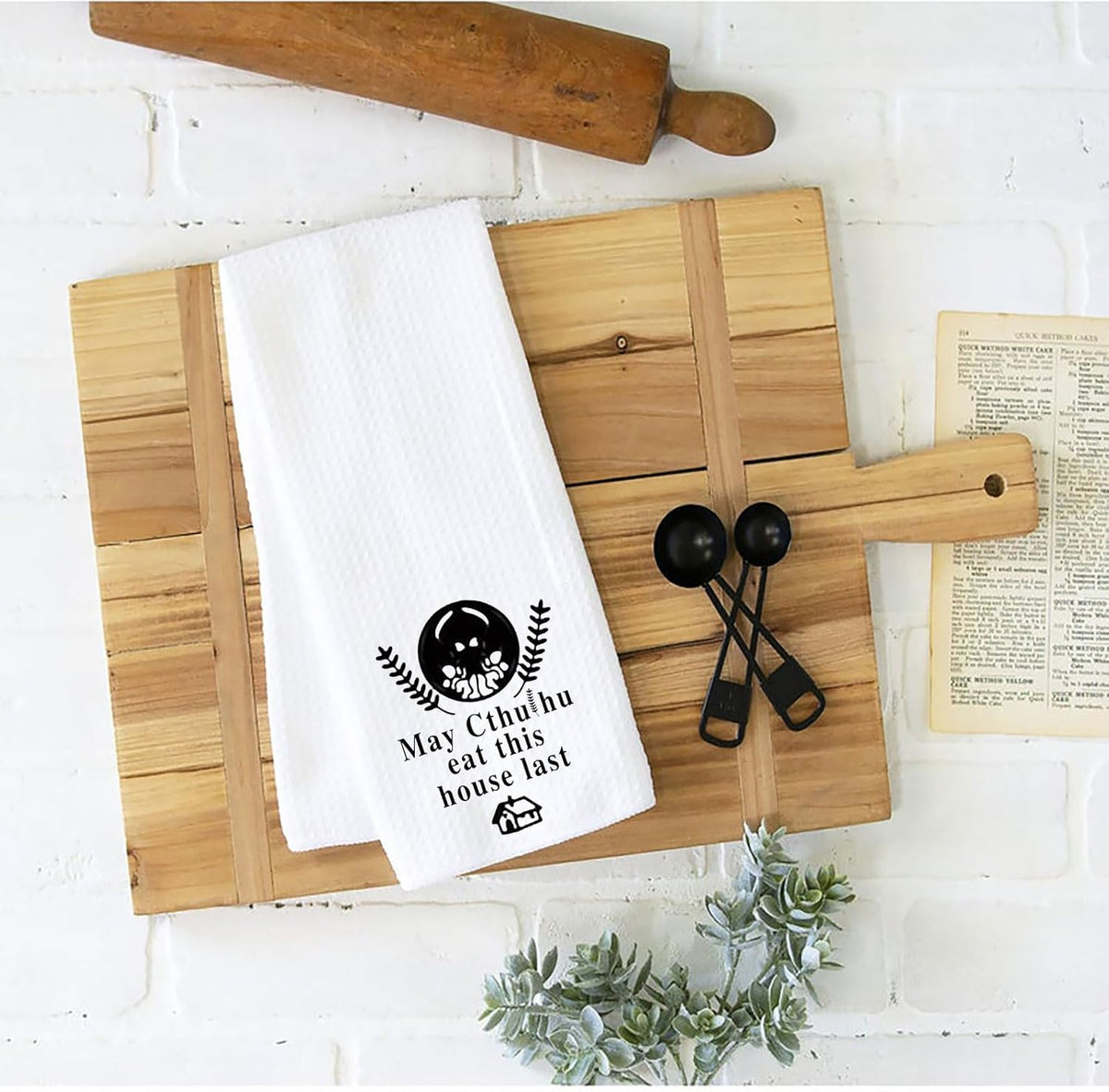 Toalla cocina decoración hogar saco harina mayo
