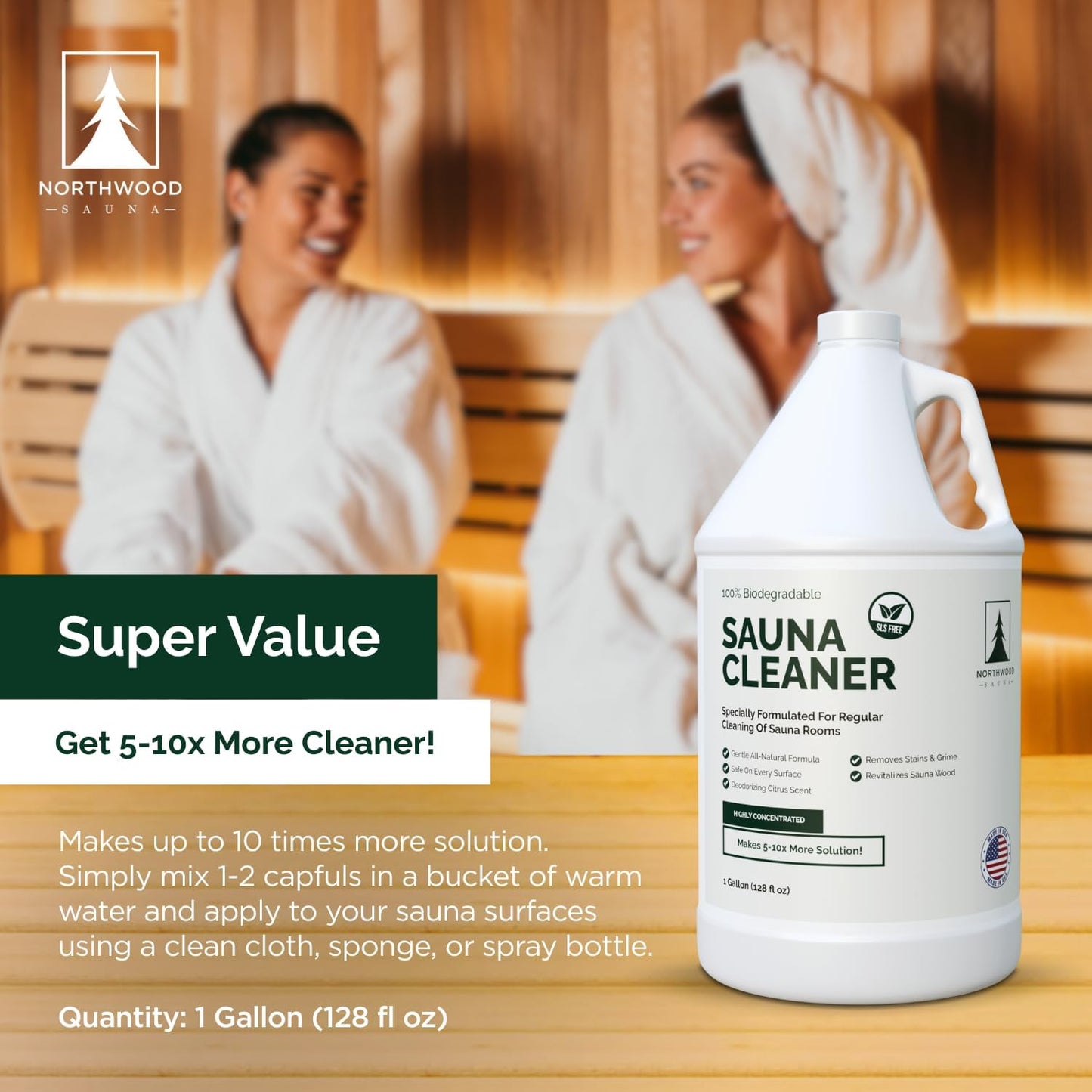 Limpiador desodorante madera natural 1 galón