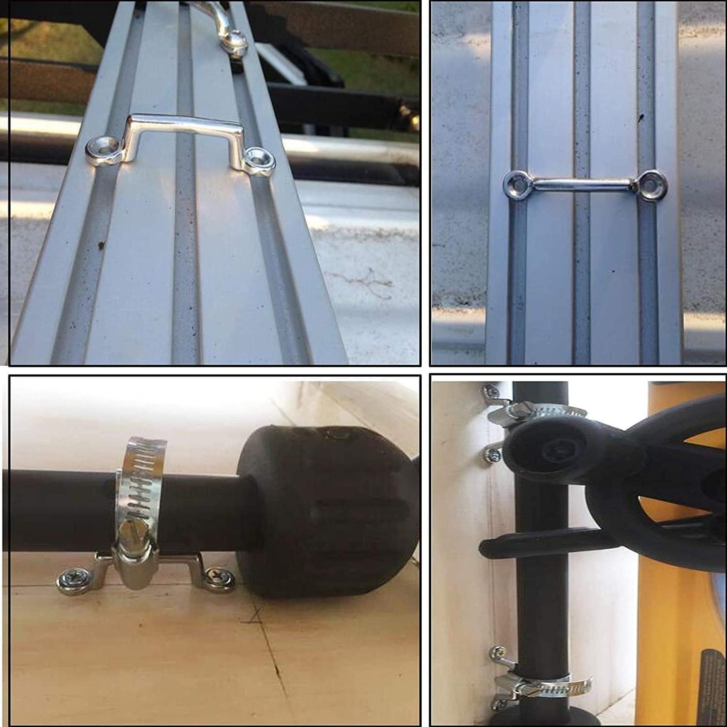 Soporte acero inox grado marino 1pulg anclaje toldo bimini jeep