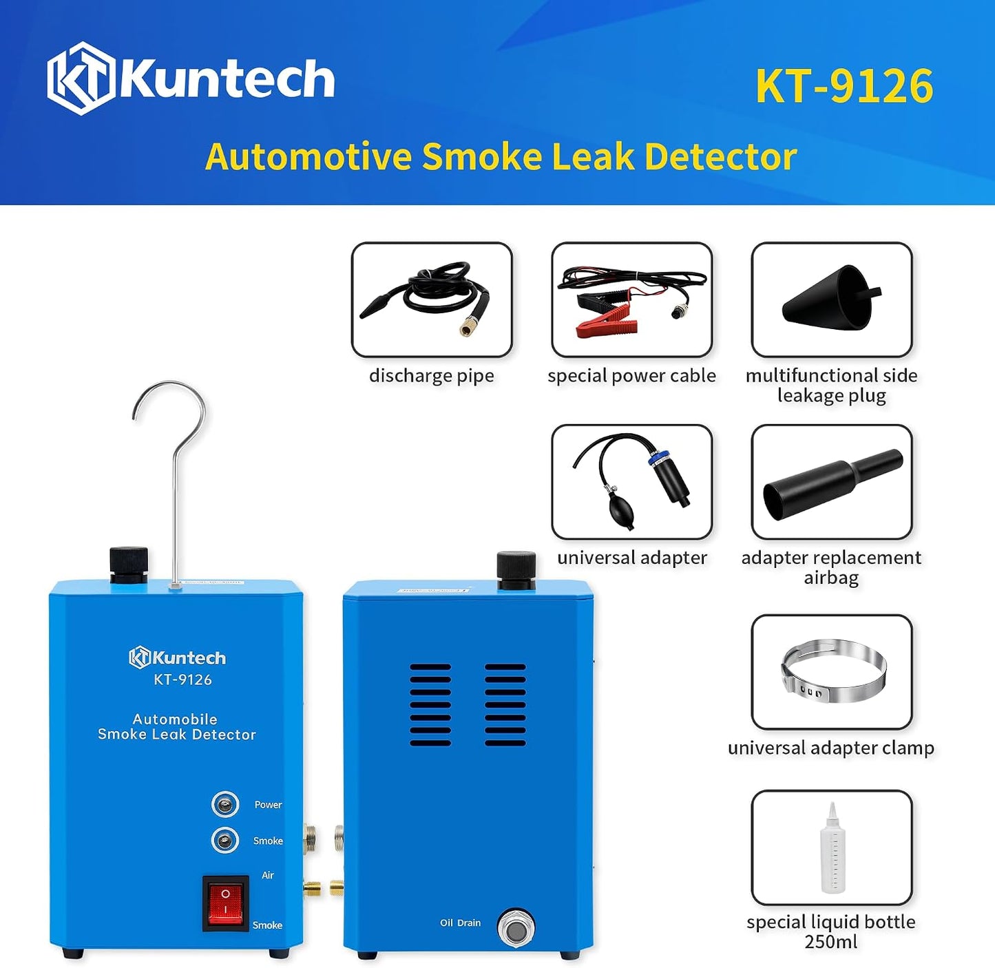 Máquina humo 12V detector fugas combustible