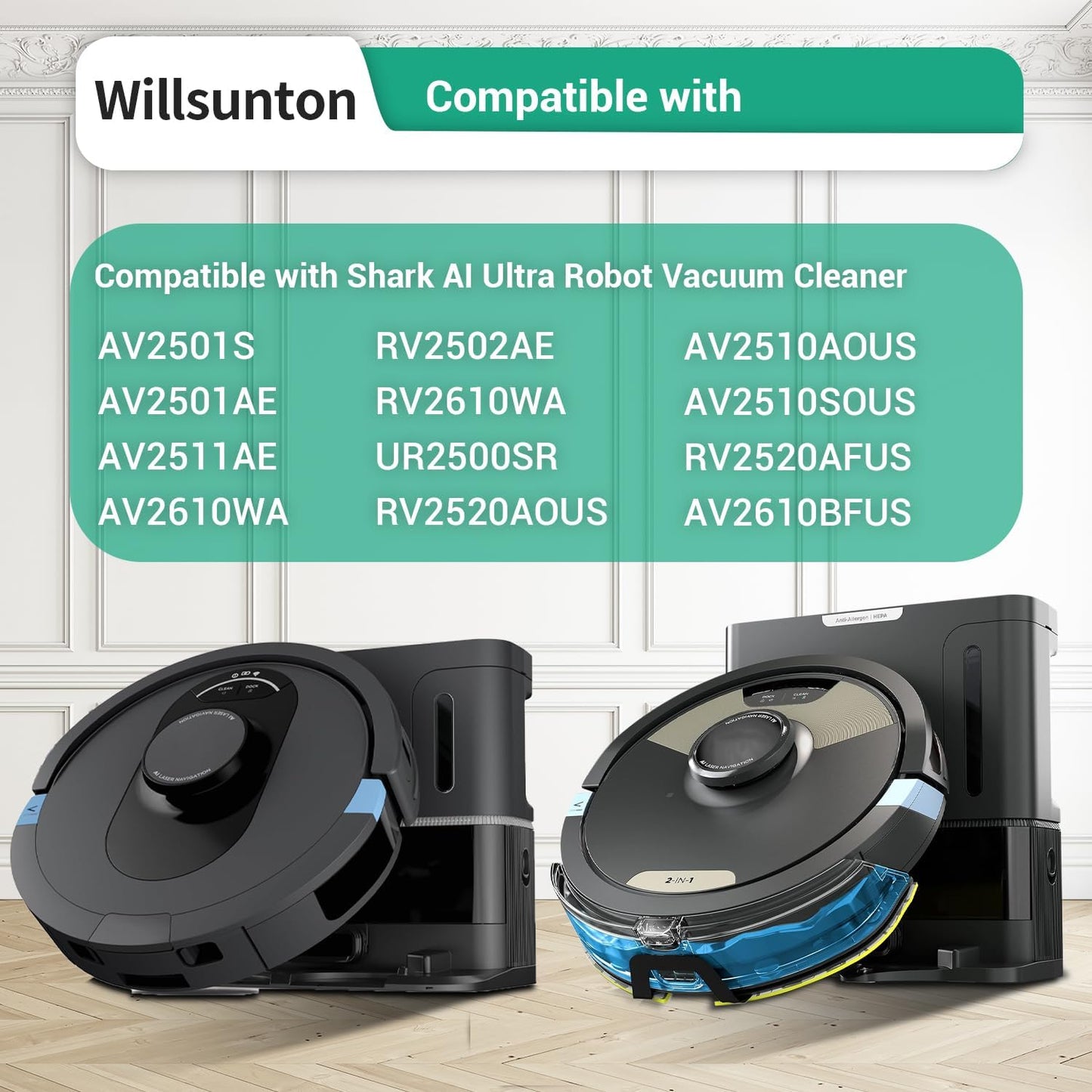 7 Filtros AV2501S para Robot Aspirador Shark AI