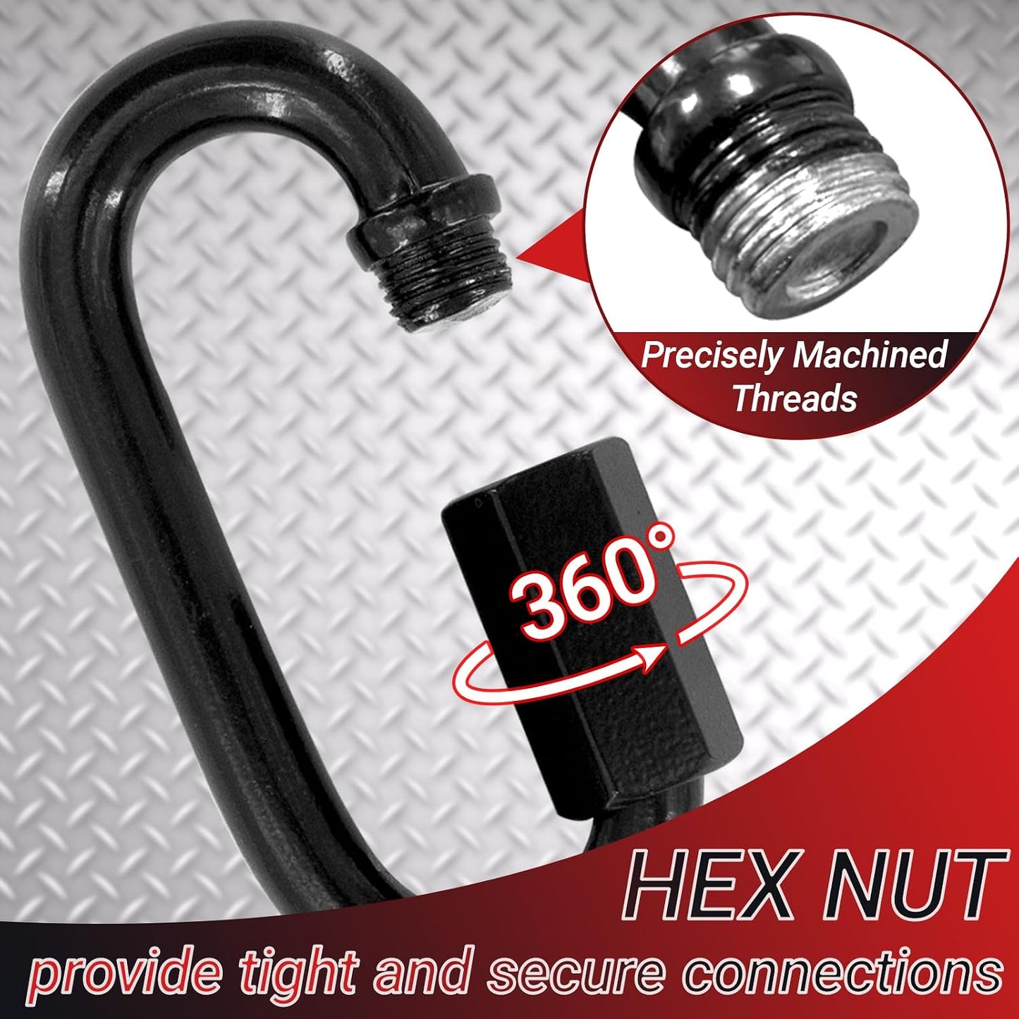 Enlaces cadena 4.2 2 Pzas Mosquetones 1/2 2500 LBS