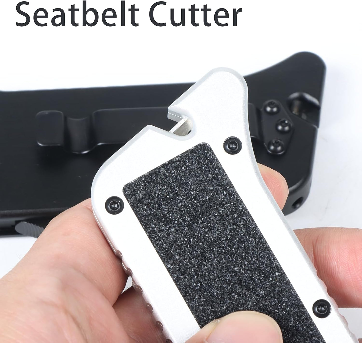 Cuchillo retráctil aluminio 3.66pulg con 5 cuchillas SK5