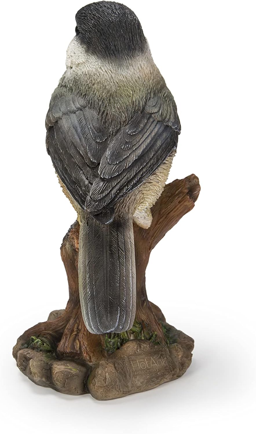 Estatuas pájaro tocón Chickadee decoración