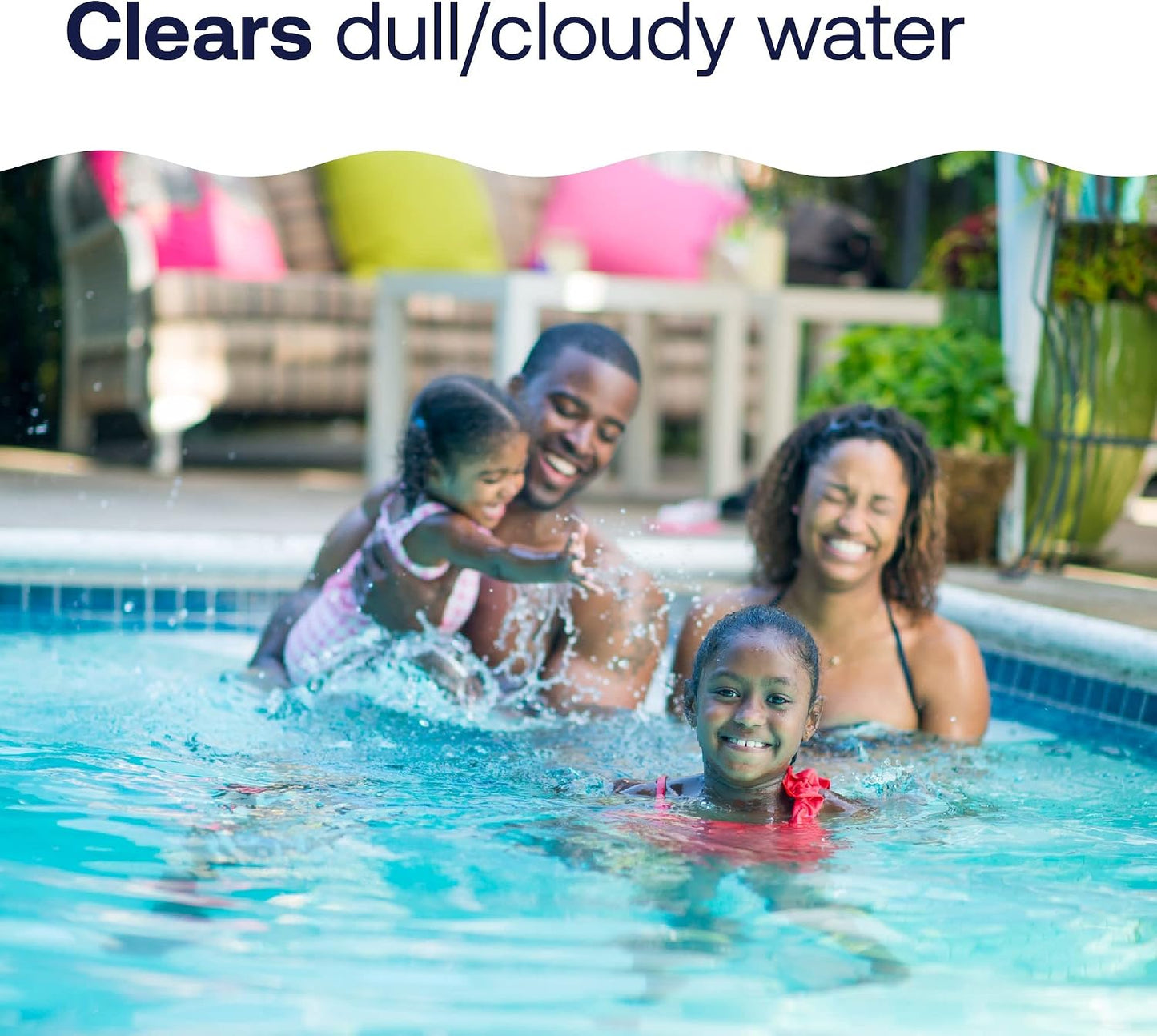 Floculante para piscinas clarifica agua turbia