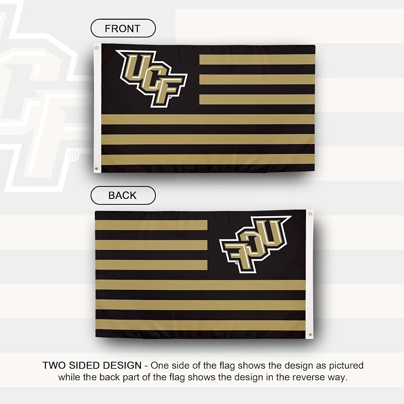 Bandera UF Golden Knights 3x5ft poliéster interiores exteriores