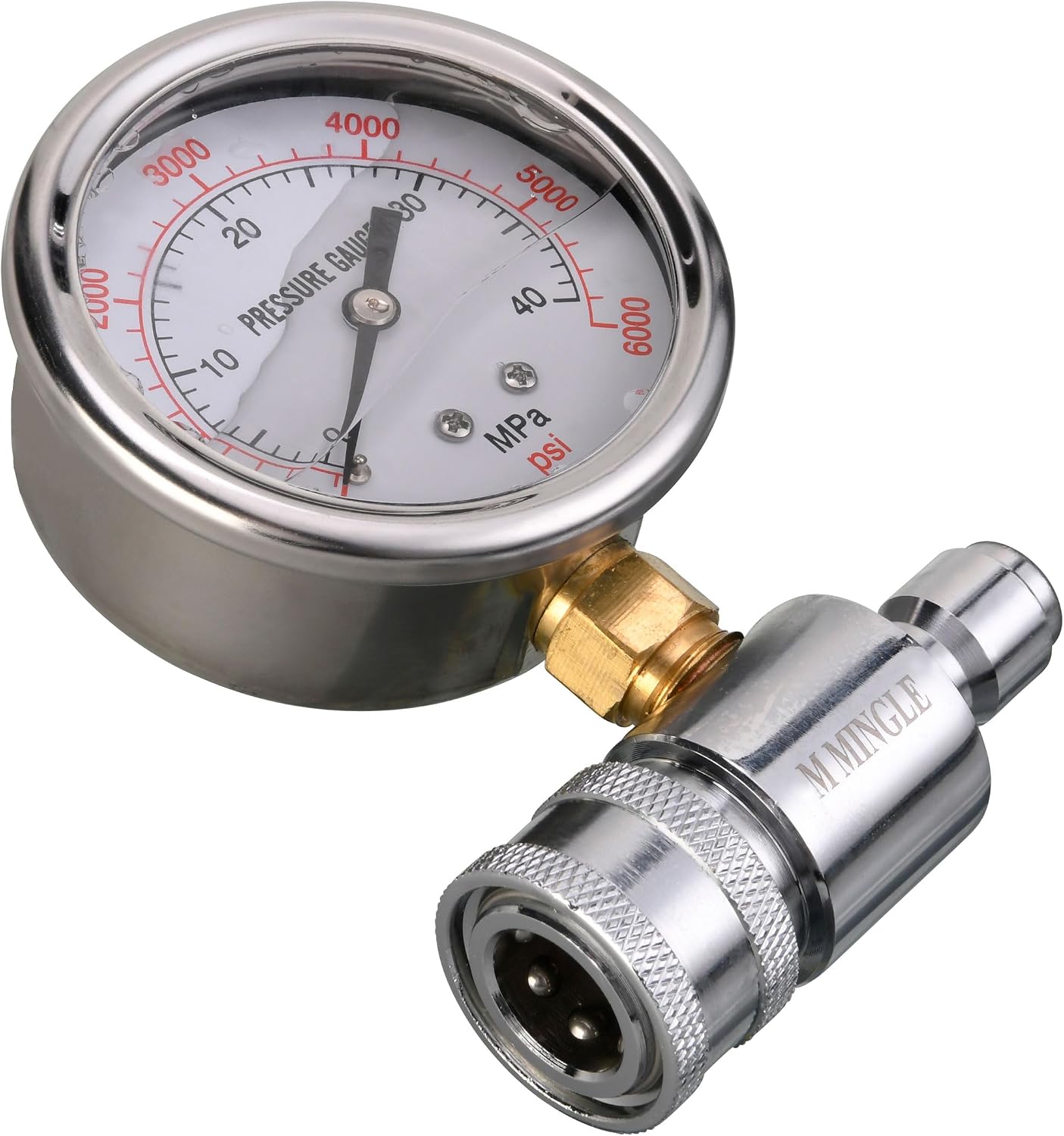 Kit manómetro lavadora presión 3/8" 6000PSI