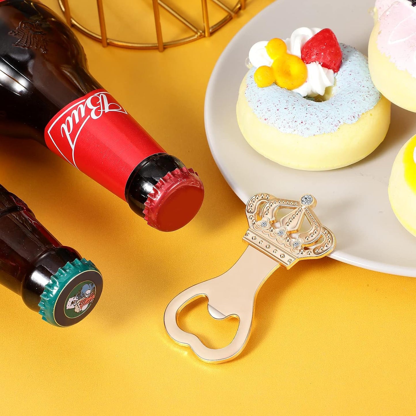 50 Pzas Corona Dorada para Invitados Fiesta