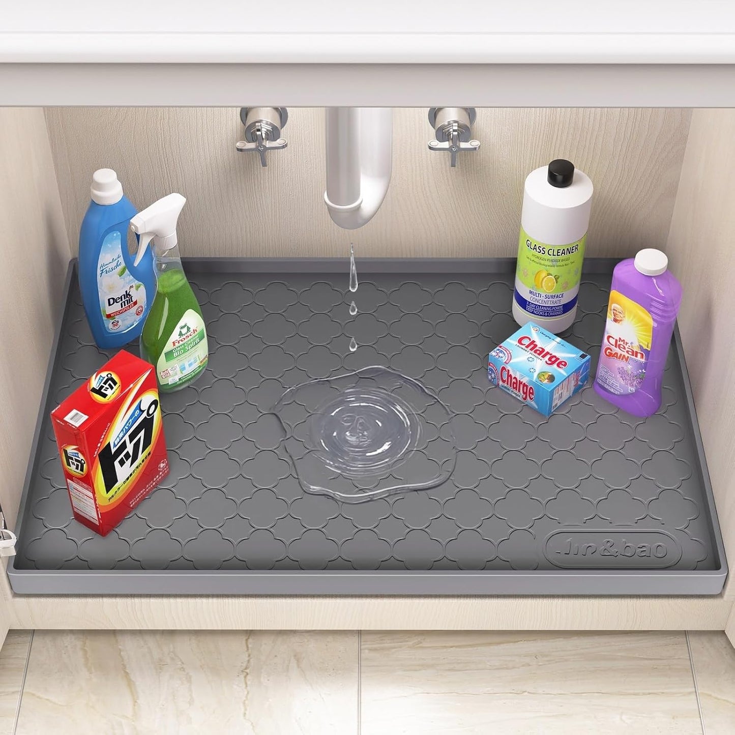 Tapete impermeable fregadero 25x19pulg cocina baño