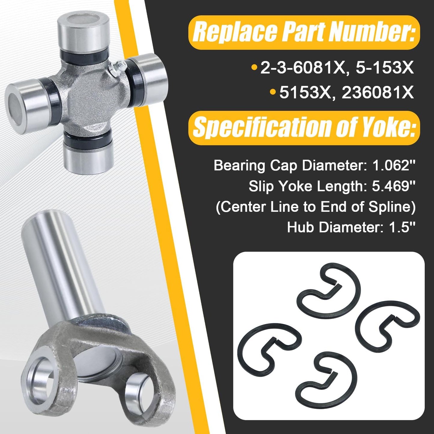 Eje deslizante transmisió GM Turbo 350 TH350 700R4 spl